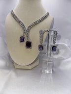 Elegant Lavender Stone Jewelry Set