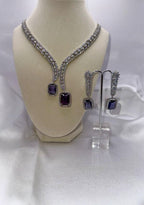 Elegant Lavender Stone Jewelry Set