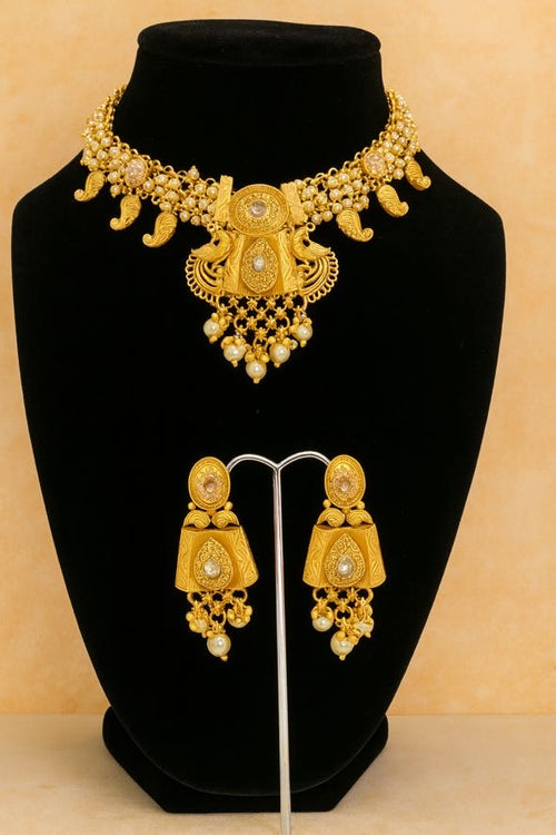 Aarya Gold Temple Set