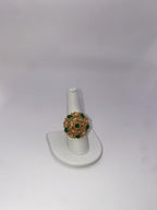 Floral Ring green