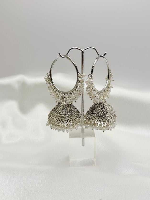 Jhumka Chandeliers silver