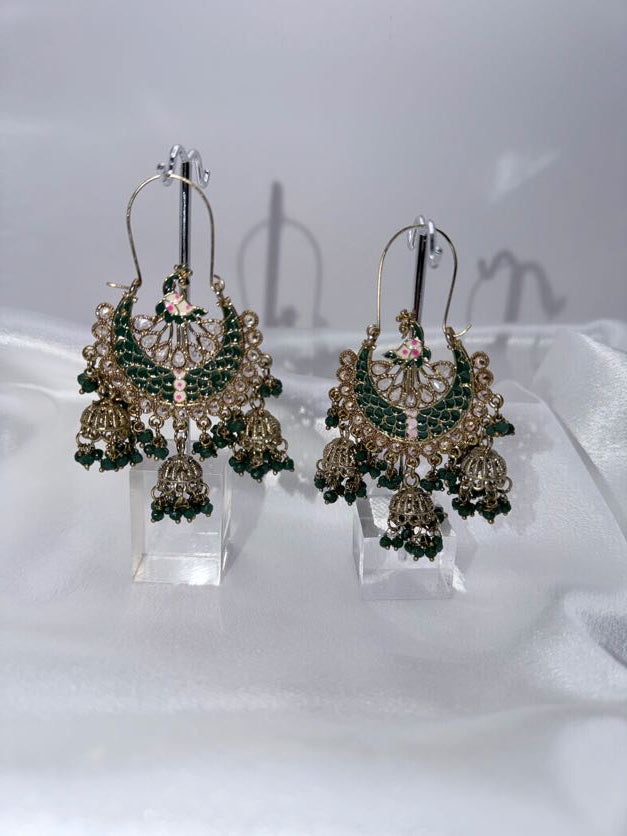Vintage Mehraab Earrings Green
