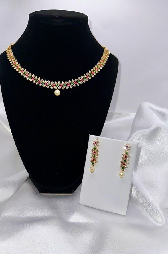 Noor Minimal Gold Set Ruby