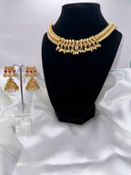 Noor Royal Necklace Set Pink